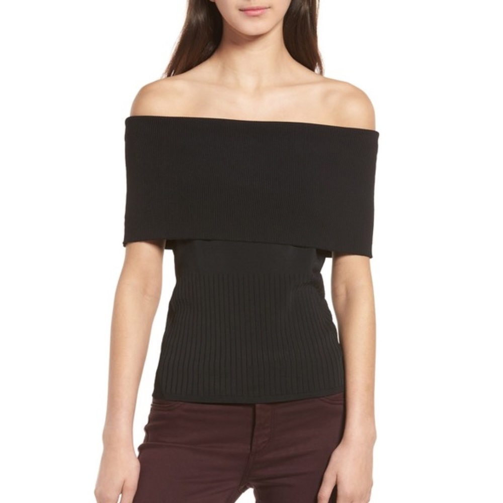 Trouvé | Off Shoulder Ribbed Blouse